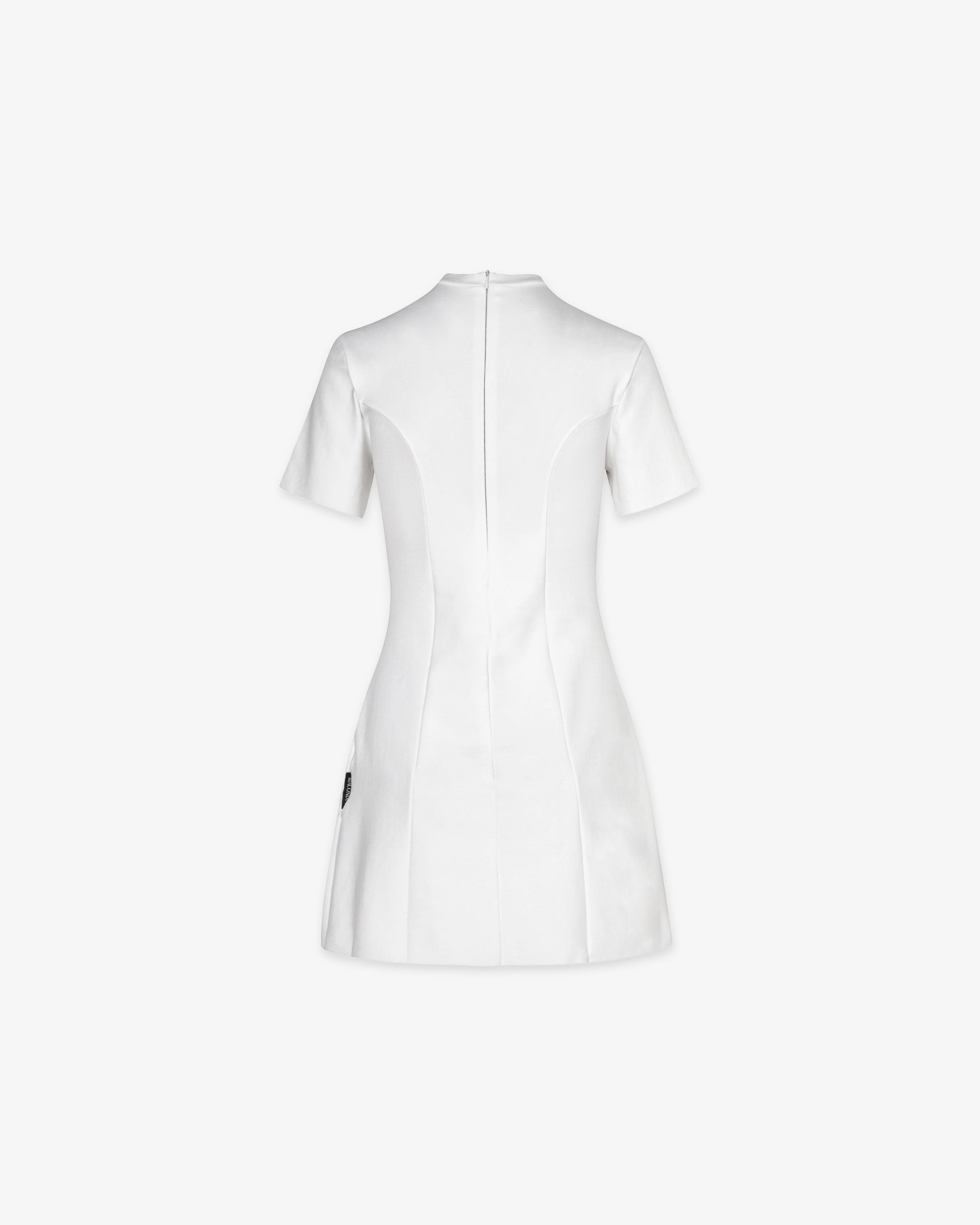 Structured Mini Dress in White