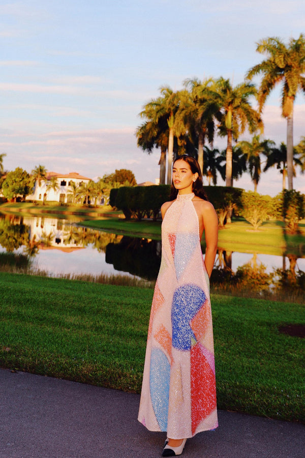 Figuras Sequins Maxi Dress (Colors)