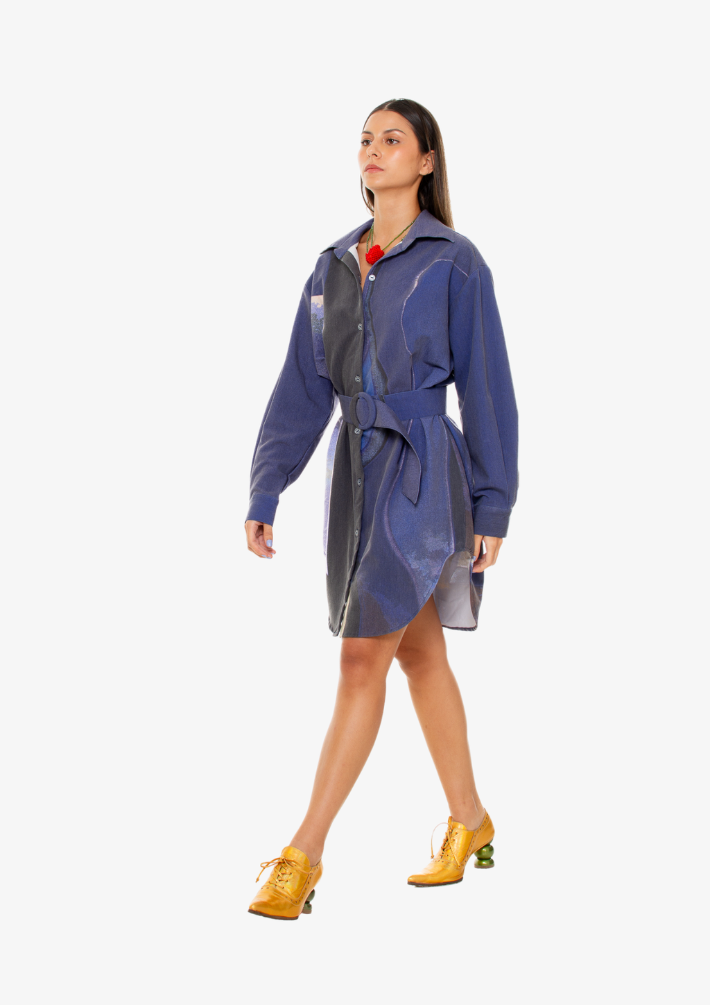 'Diving' Dress-Shirt And Belt