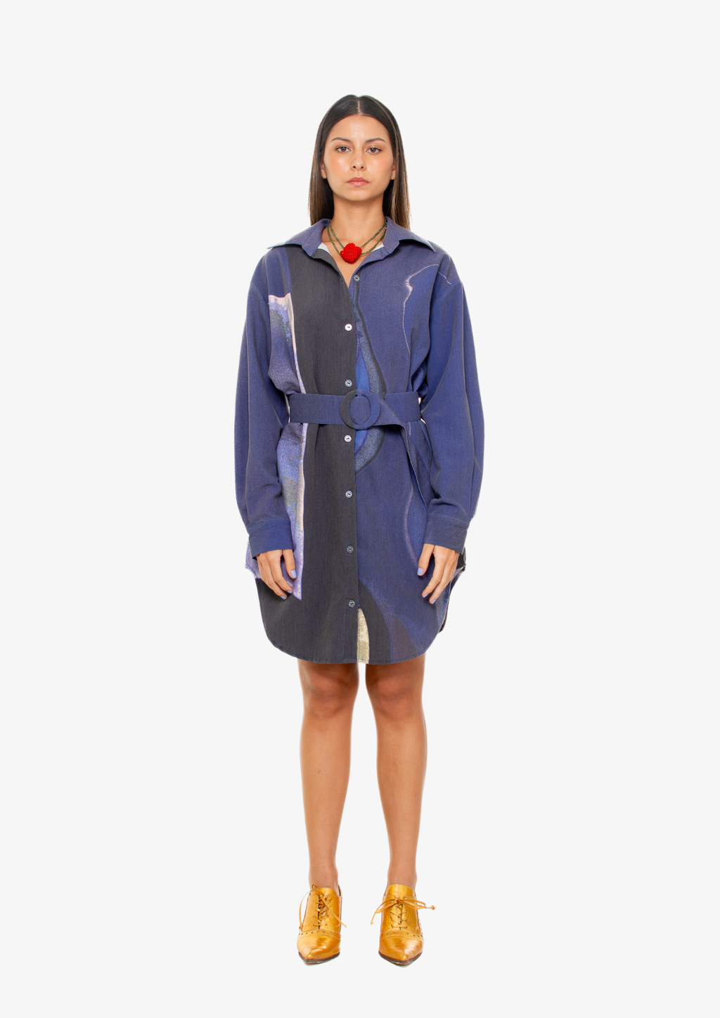 'Diving' Dress-Shirt And Belt