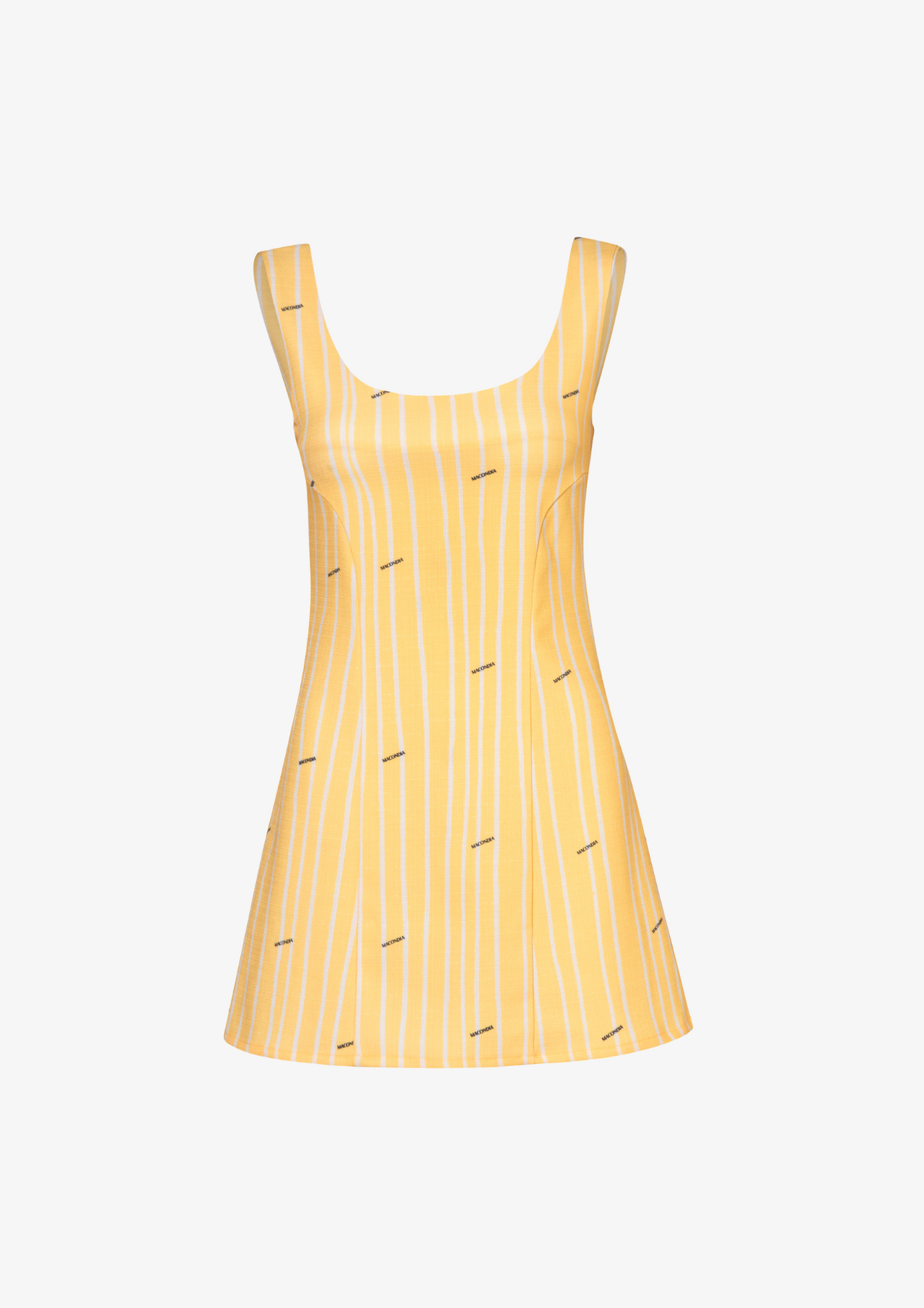 Yellow Stripes Mini Dress
