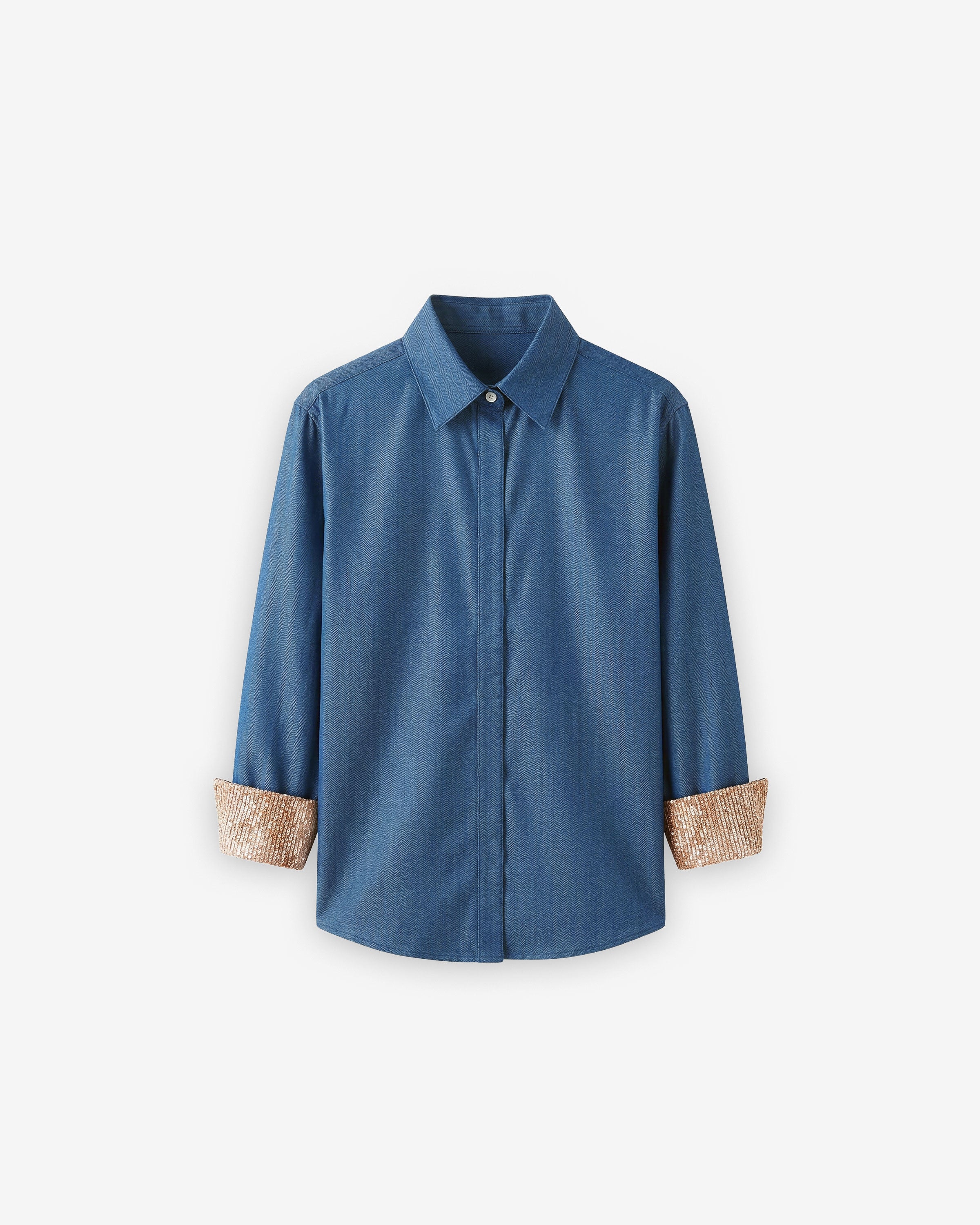 Blue Twist Shirt