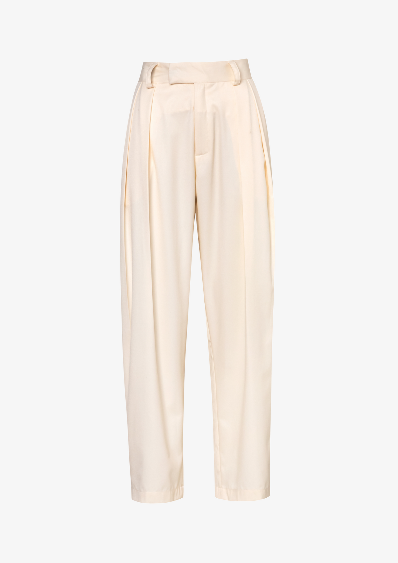 Pleated Trousers In Off-White