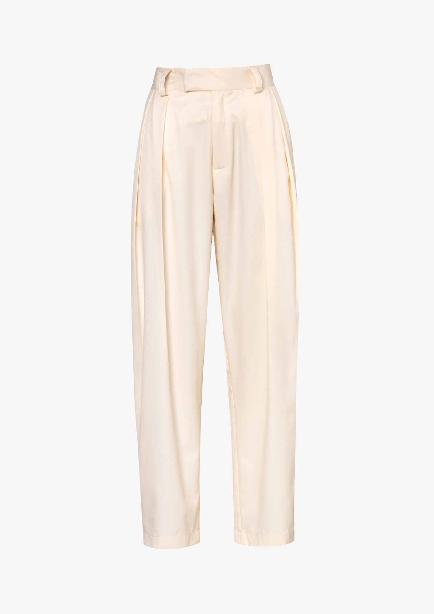 Pleated Trousers In Off-White