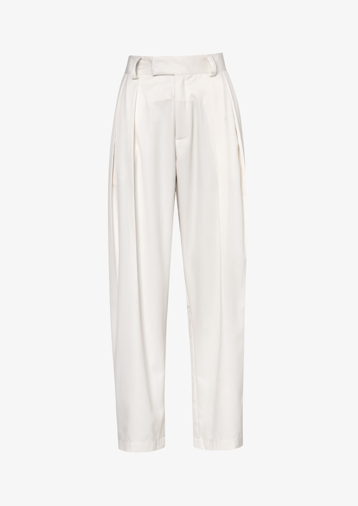 Pleated Trousers In Off-White
