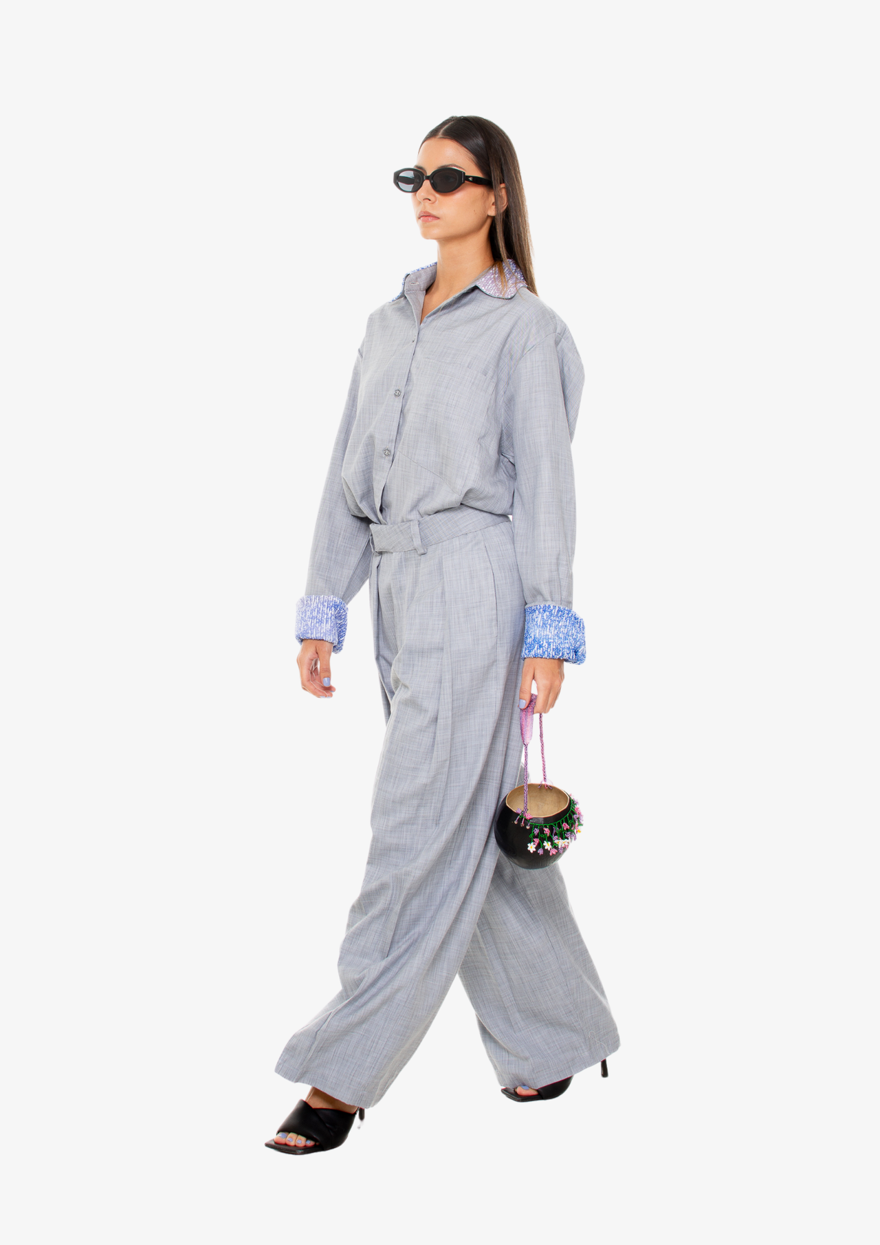 'Office' Pants - Light Gray