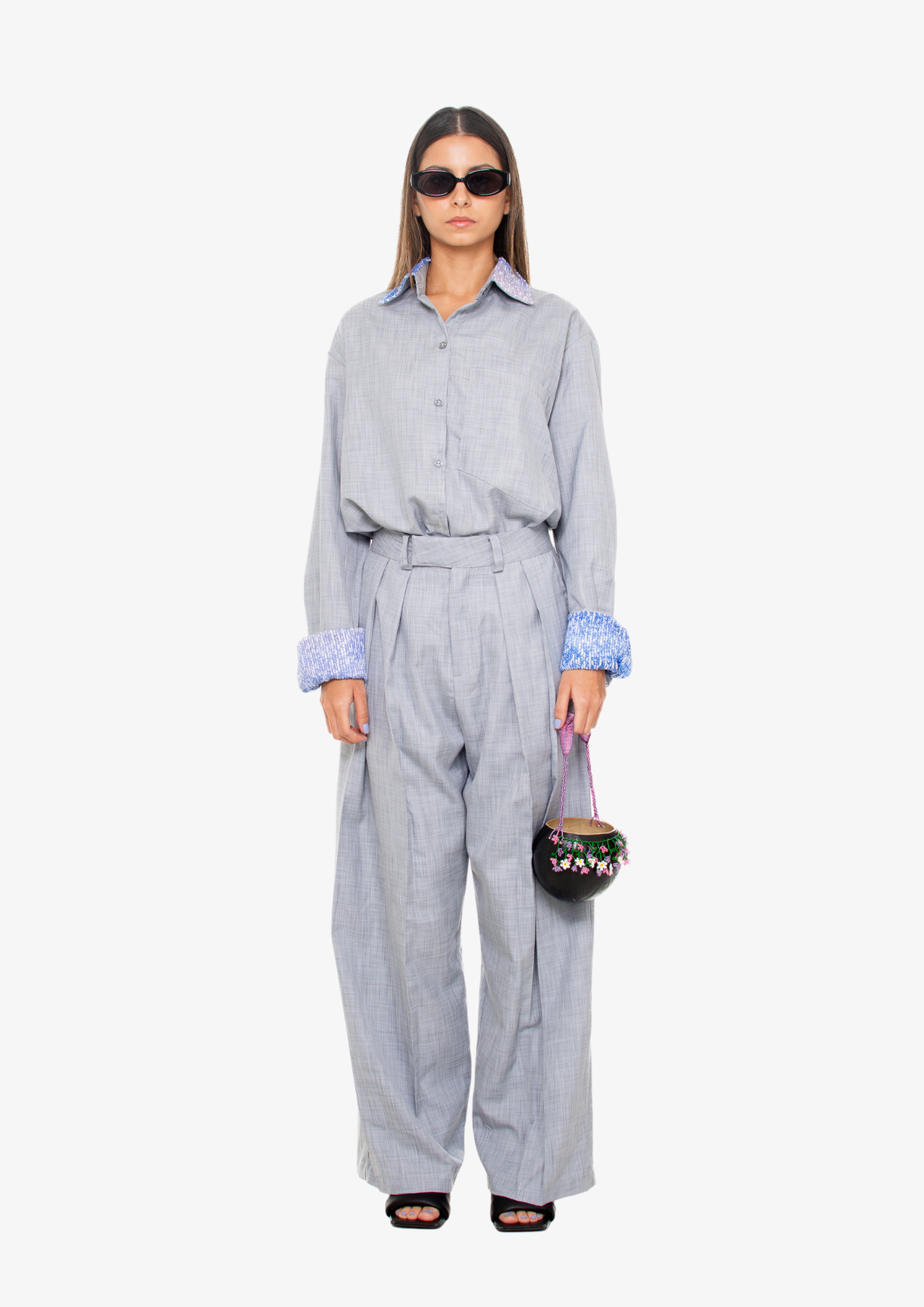 'Office' Pants - Light Gray