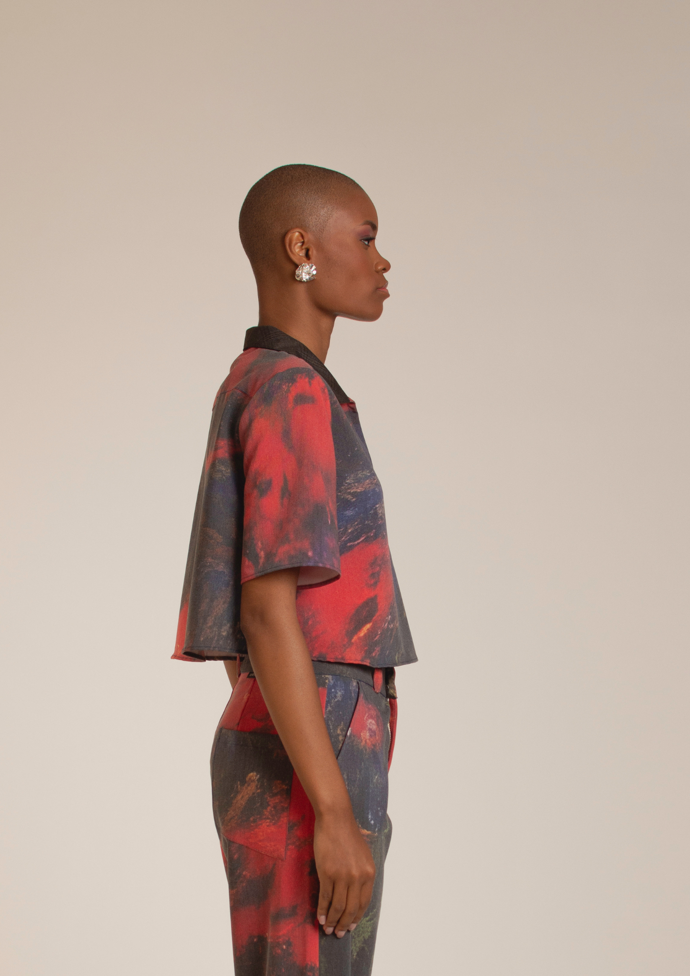 “Red Roses” V-Neck Shirt