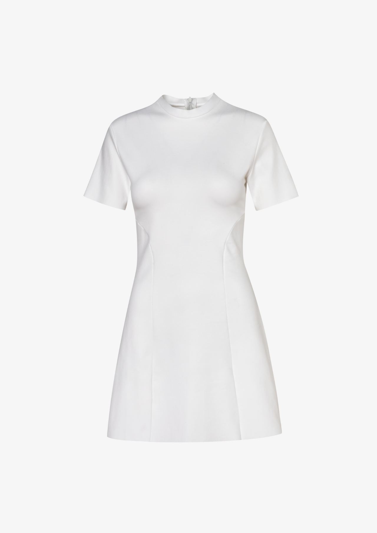 Structured Mini Dress in White