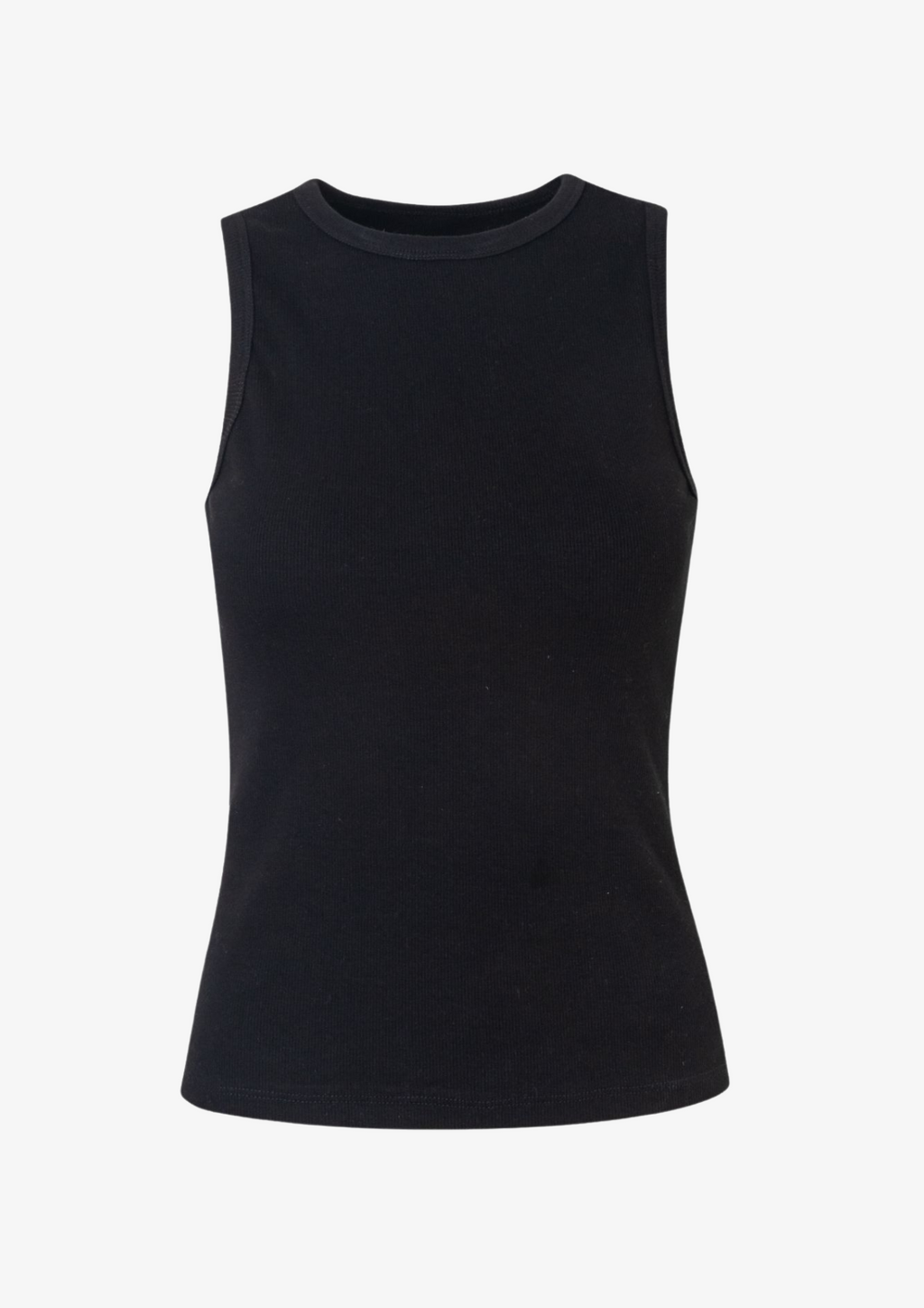 Heavyweight Black Cotton Tank Top