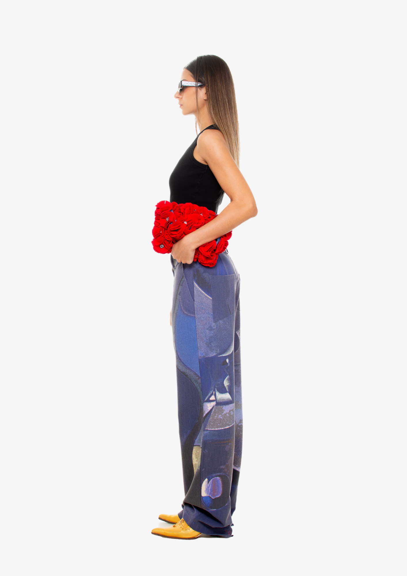 'Diving' Straight-Leg Pants