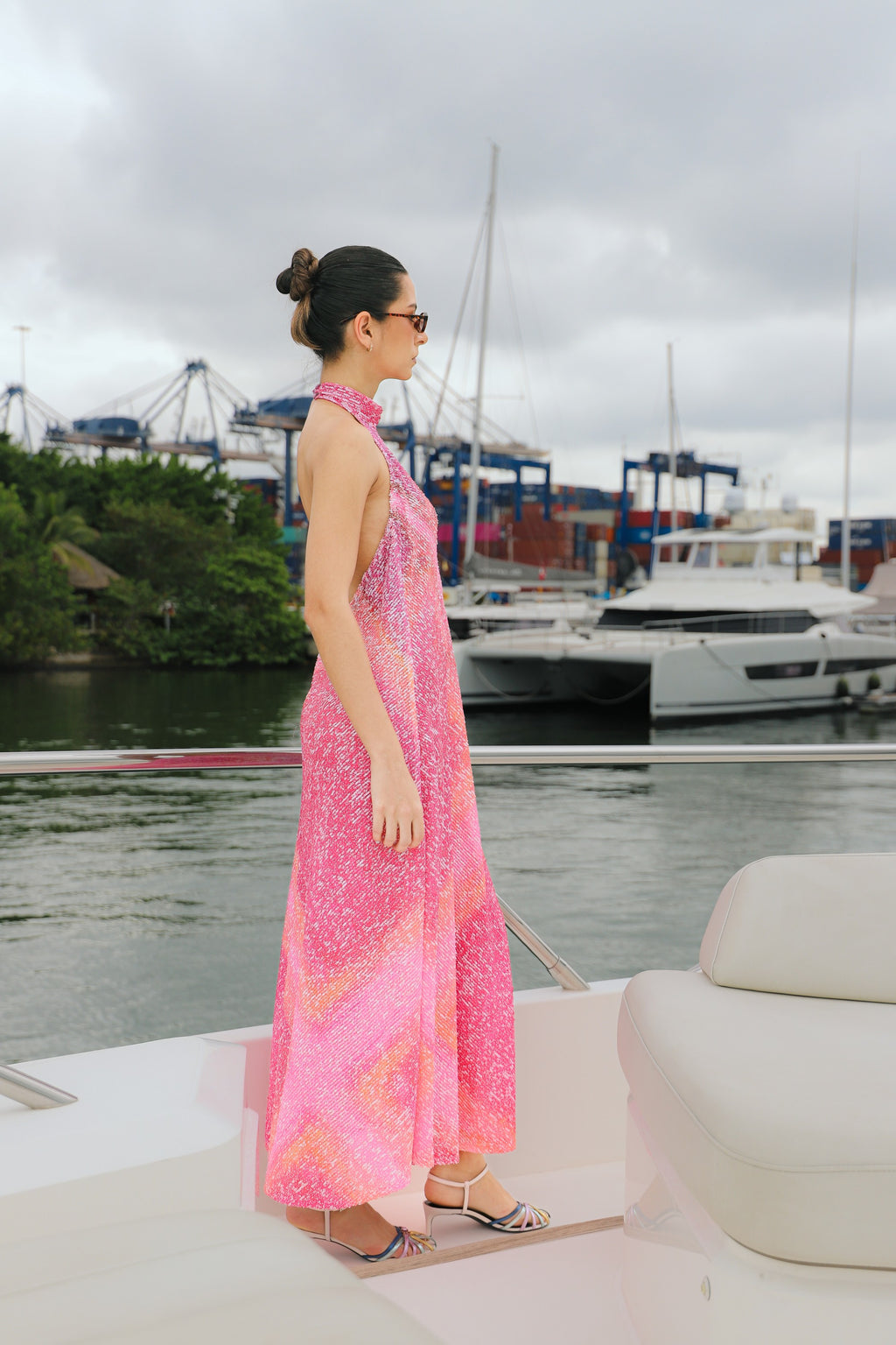 Sequins Halter Dress - Rothko