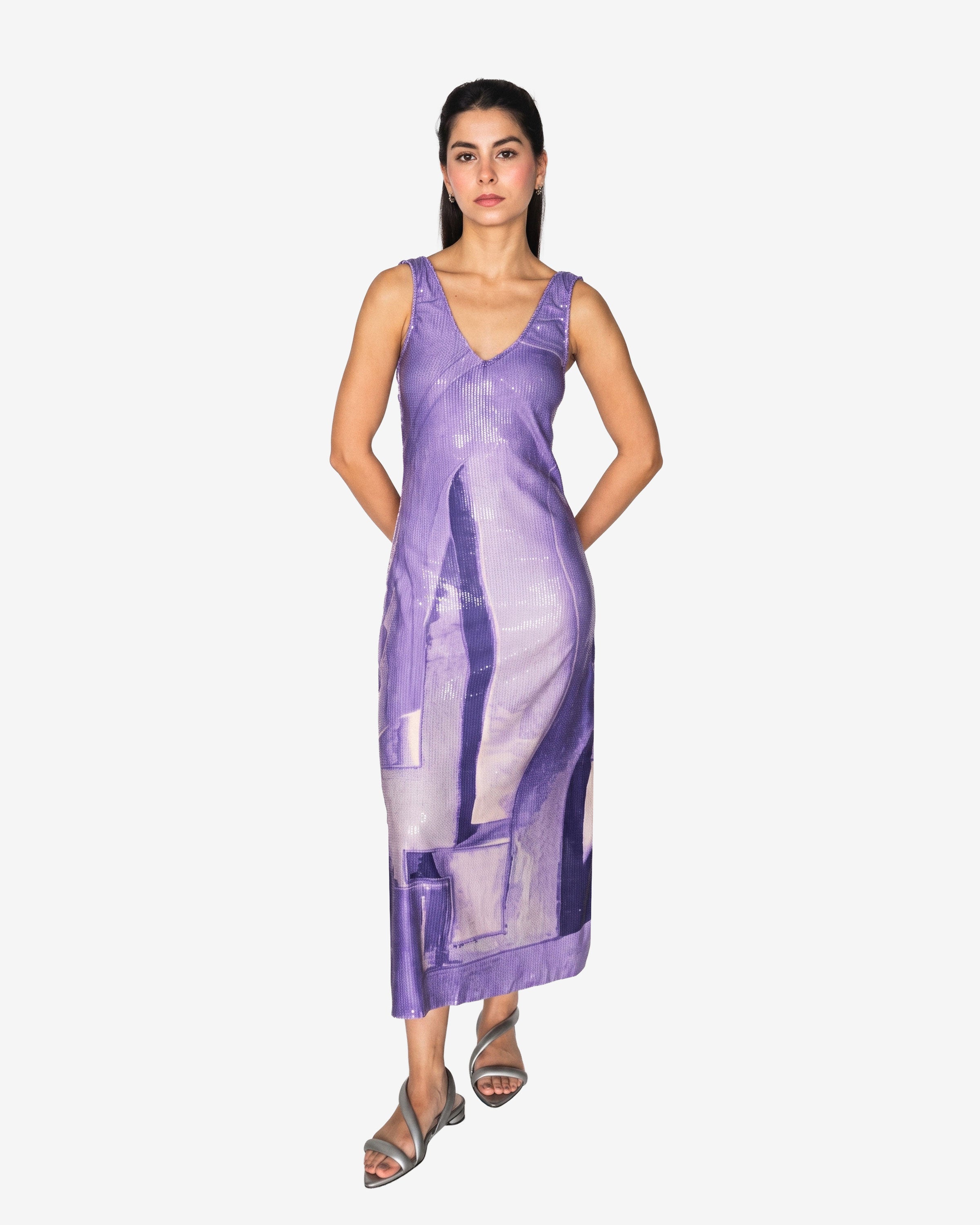 Violet Column Dress