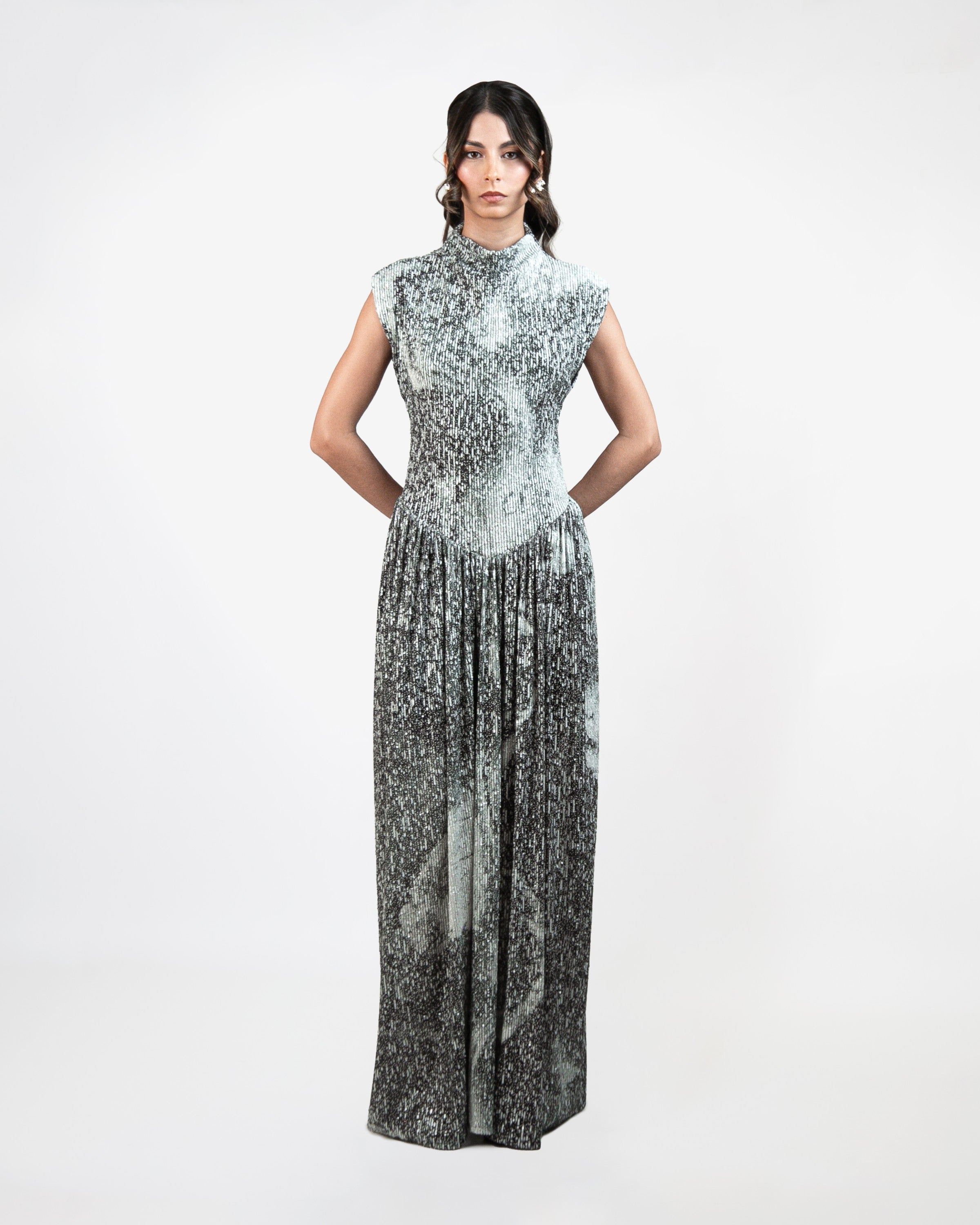Everybody´s Town B&W Sequins Gown
