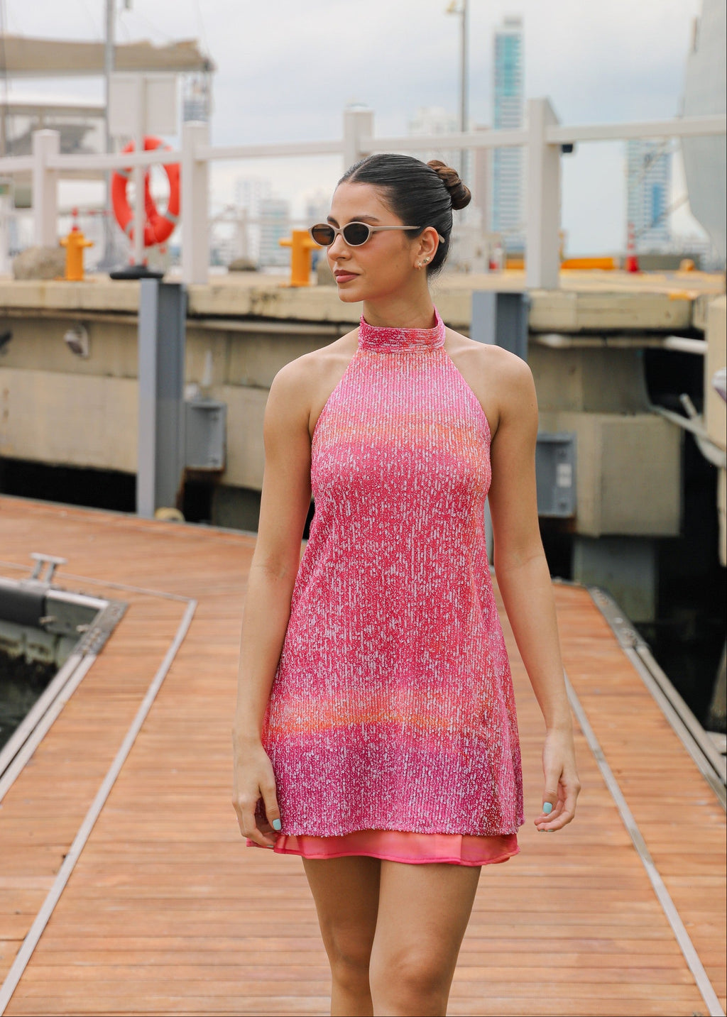 Sequins Mini Dress - Rothko