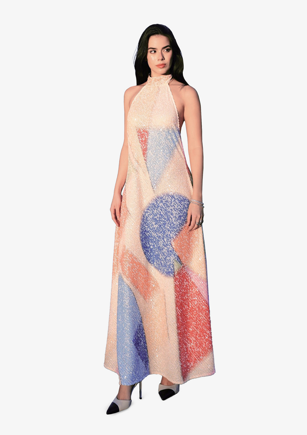 'Figuras' Sequins Maxi Dress (Colors)