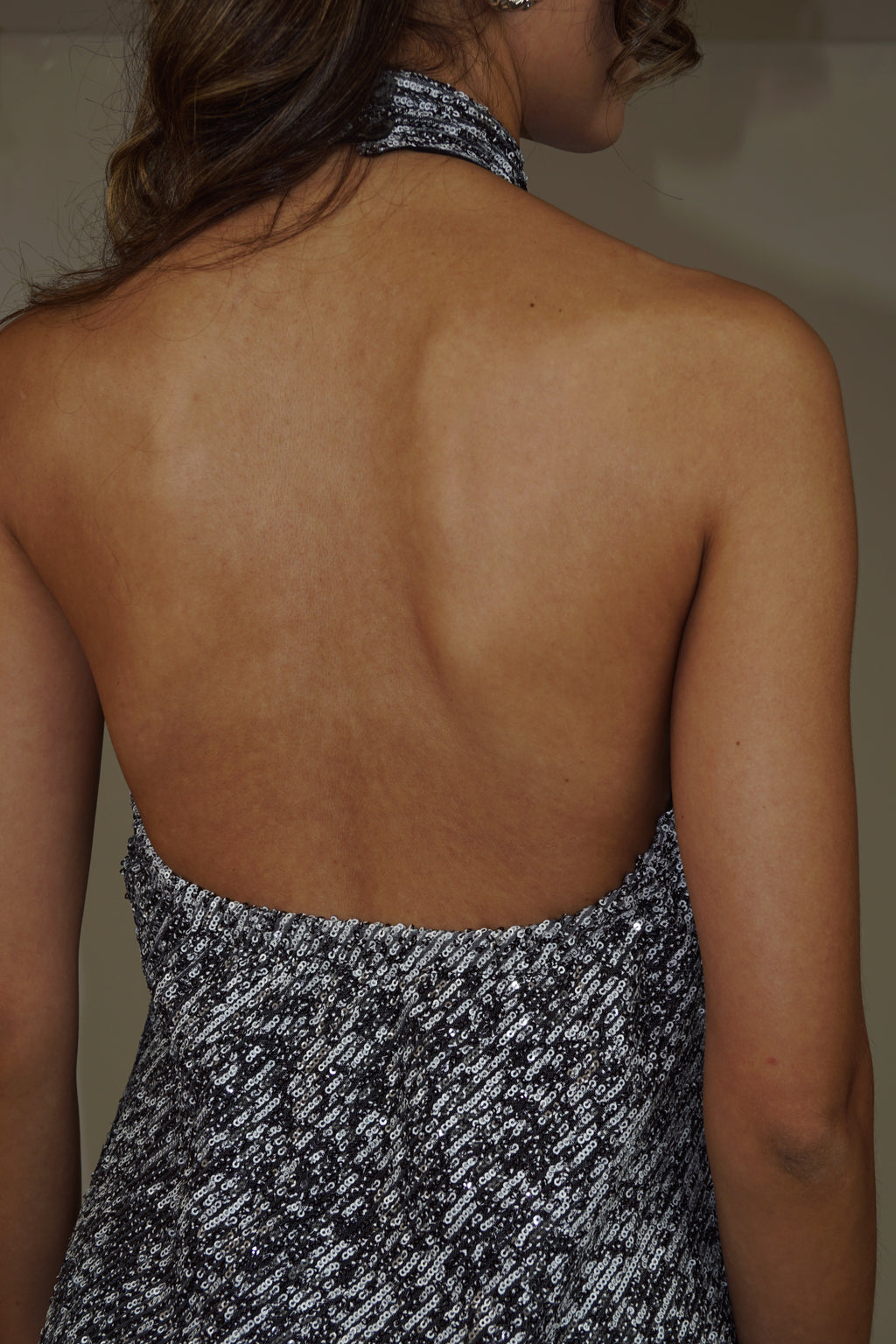 Everybody's Town B&W Sequins Mini Dress