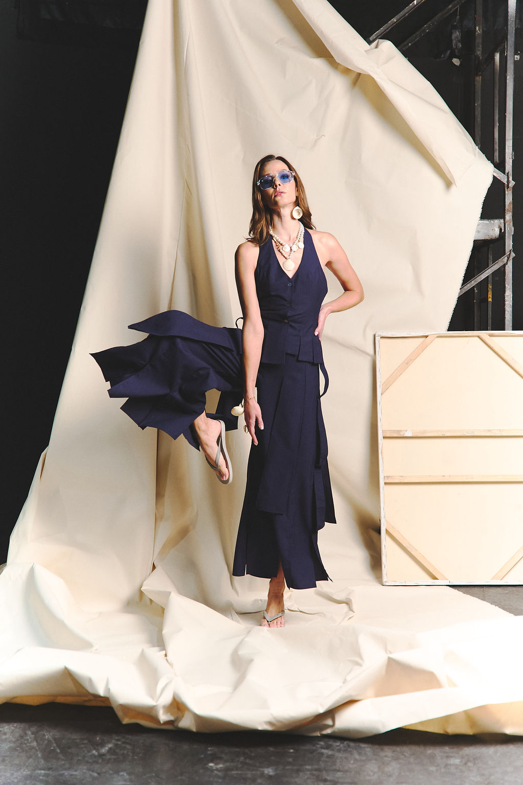 Navy Motion Pants