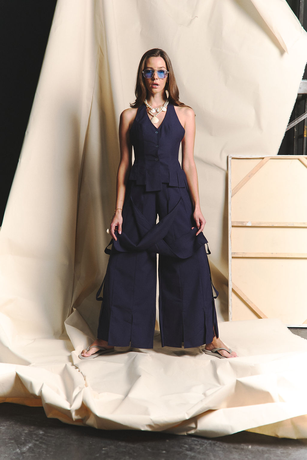 Navy Motion Pants