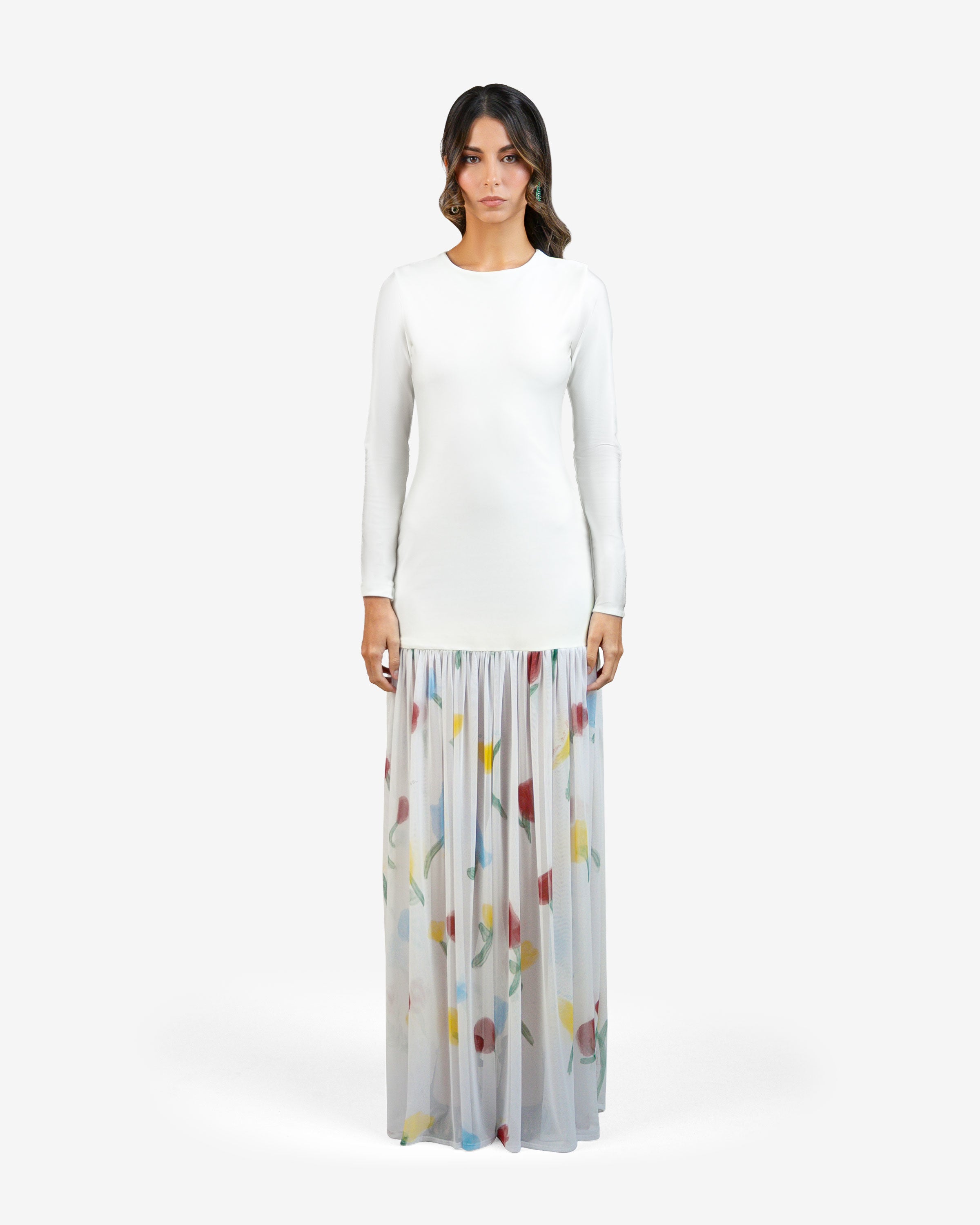 Drop Waist Fitted Dress