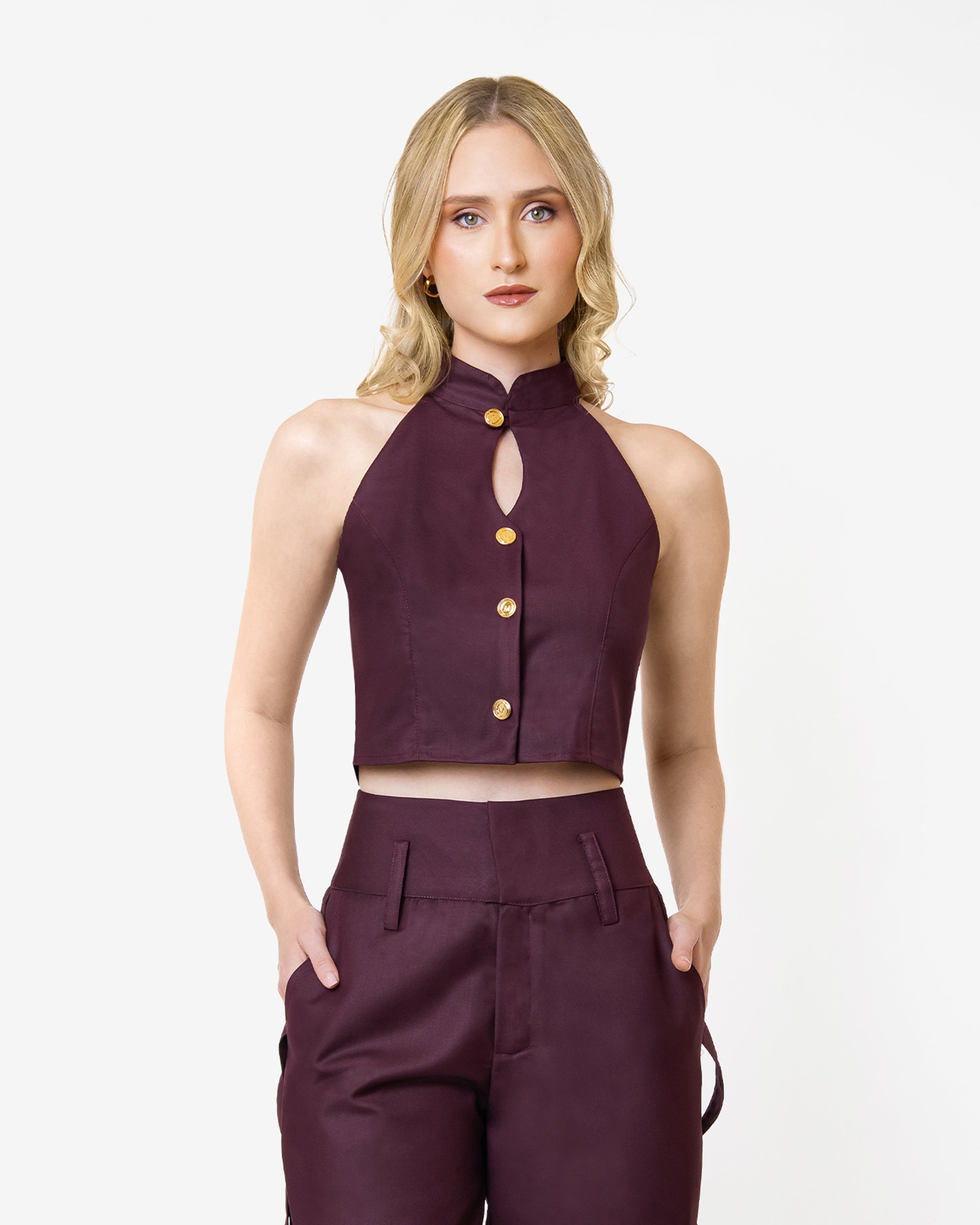 Burgundy Axis Vest