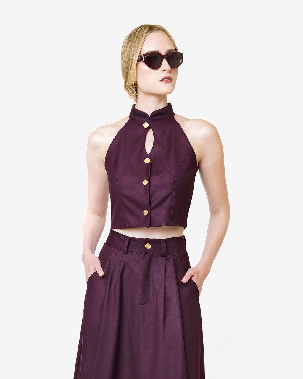 Burgundy Axis Vest