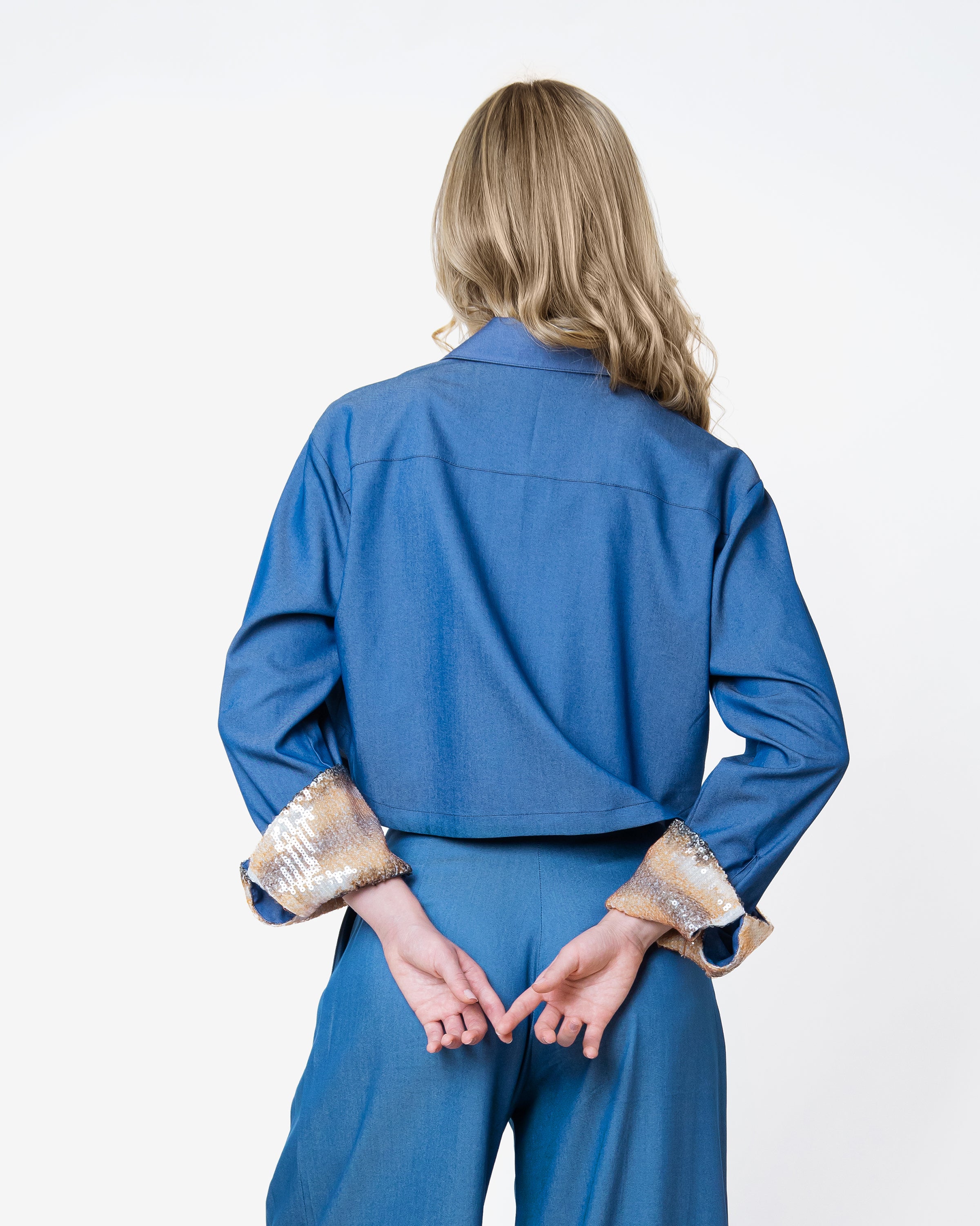Blue Twist Shirt