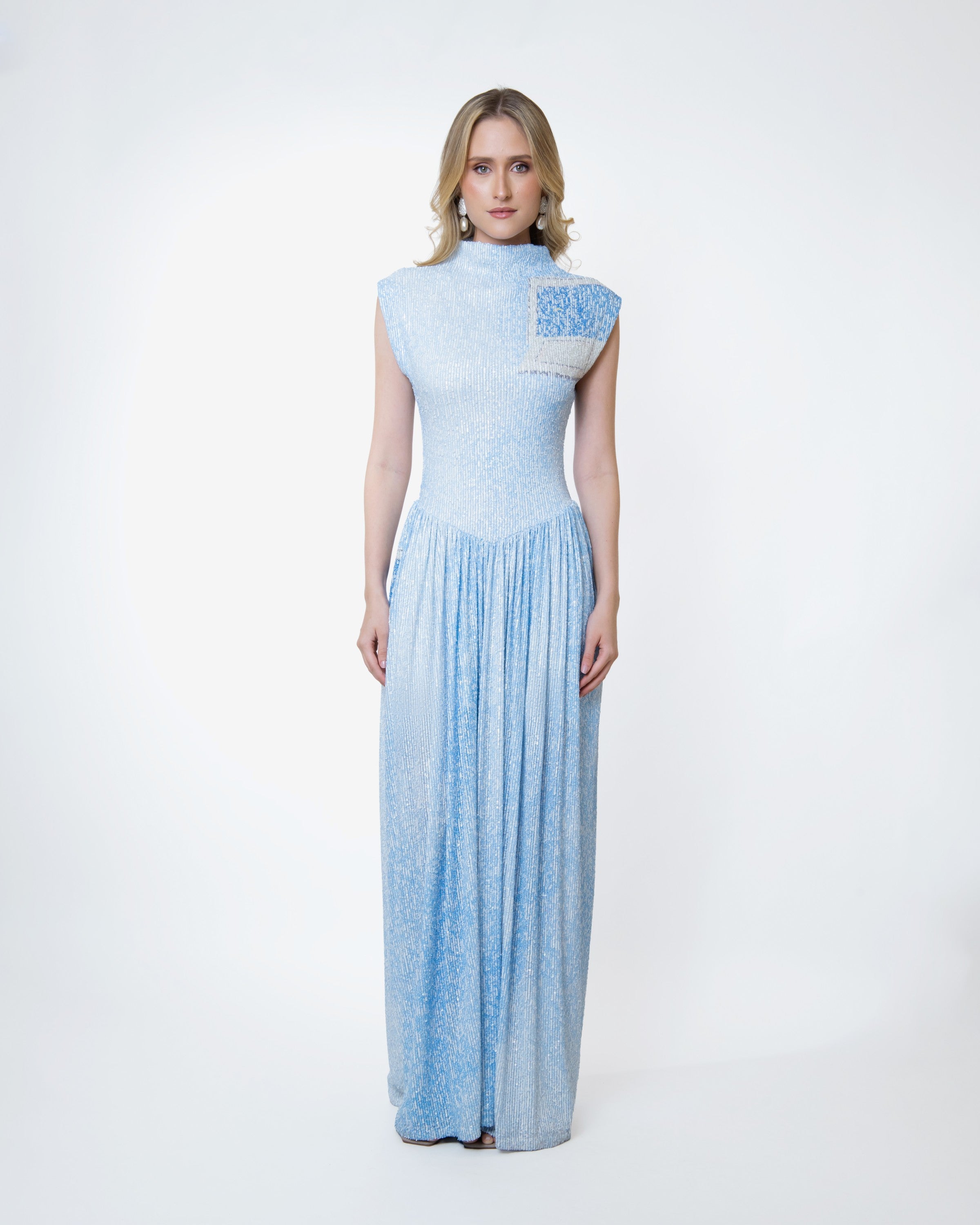 Sky Sequins Gown