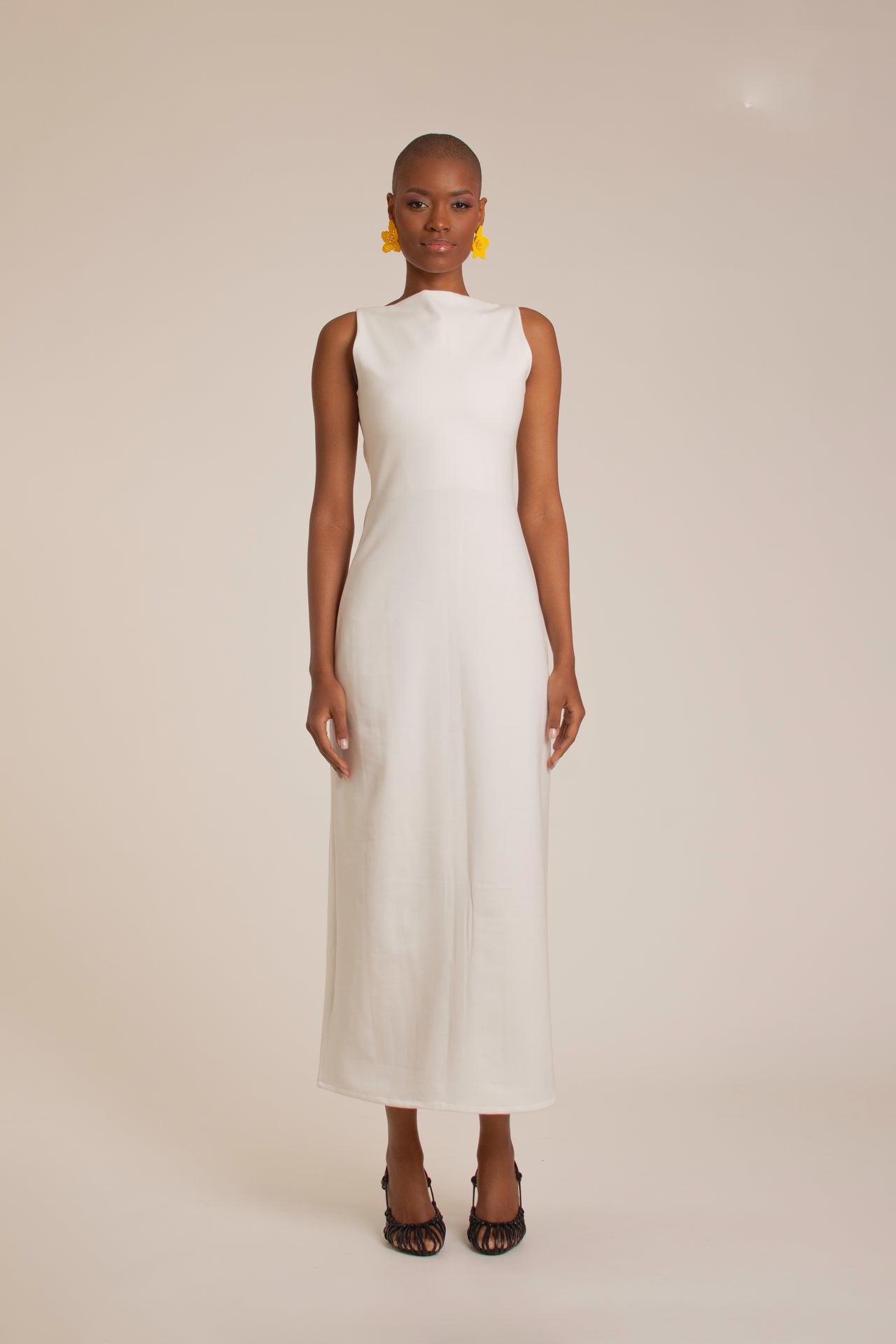 Essential White Long Dress