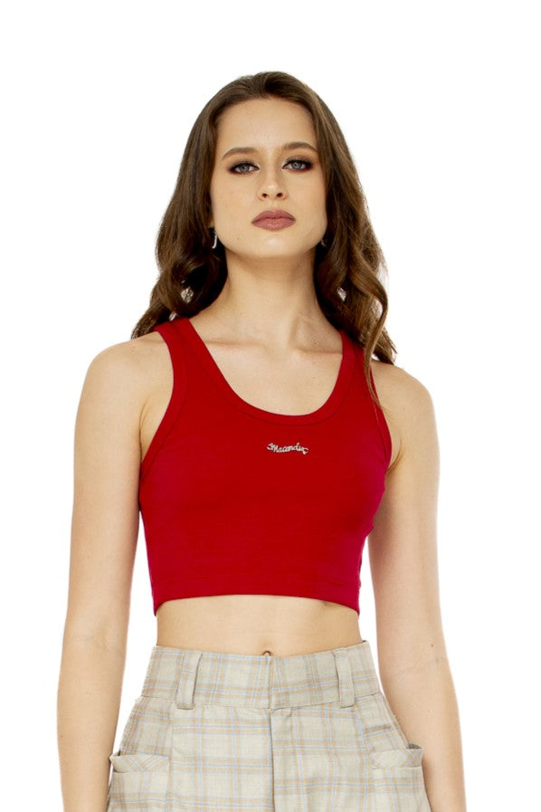 Heavyweight Red Cotton Top