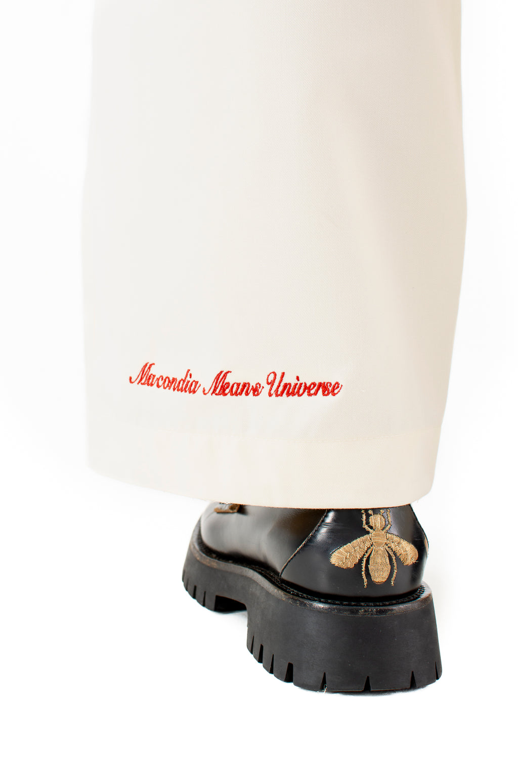 Pleated Trousers In Off-White