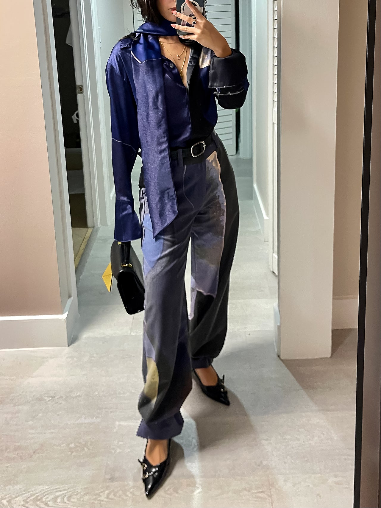 'Diving' Straight-Leg Pants