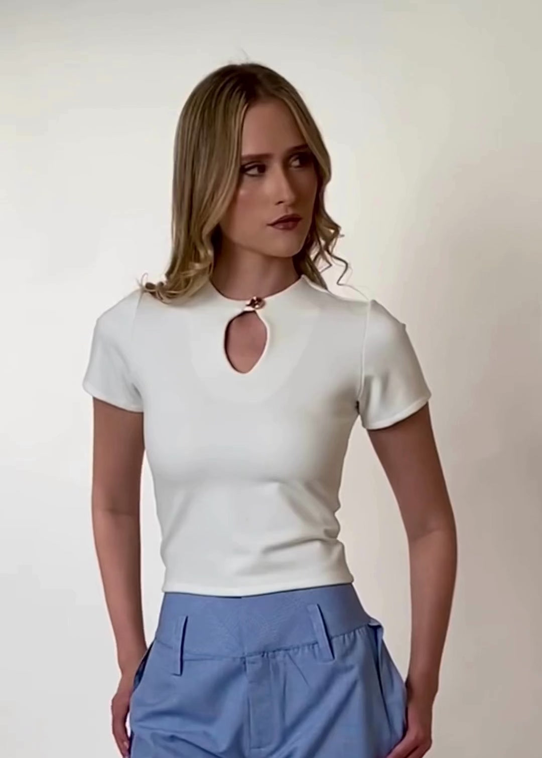 White Base Tee