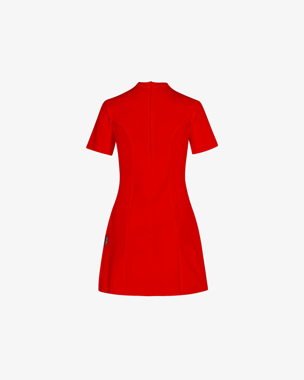 Structured Mini Dress in Red