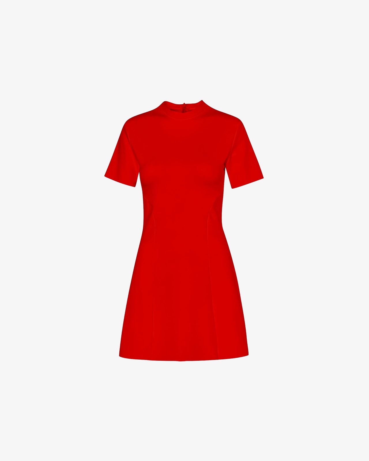 Structured Mini Dress in Red