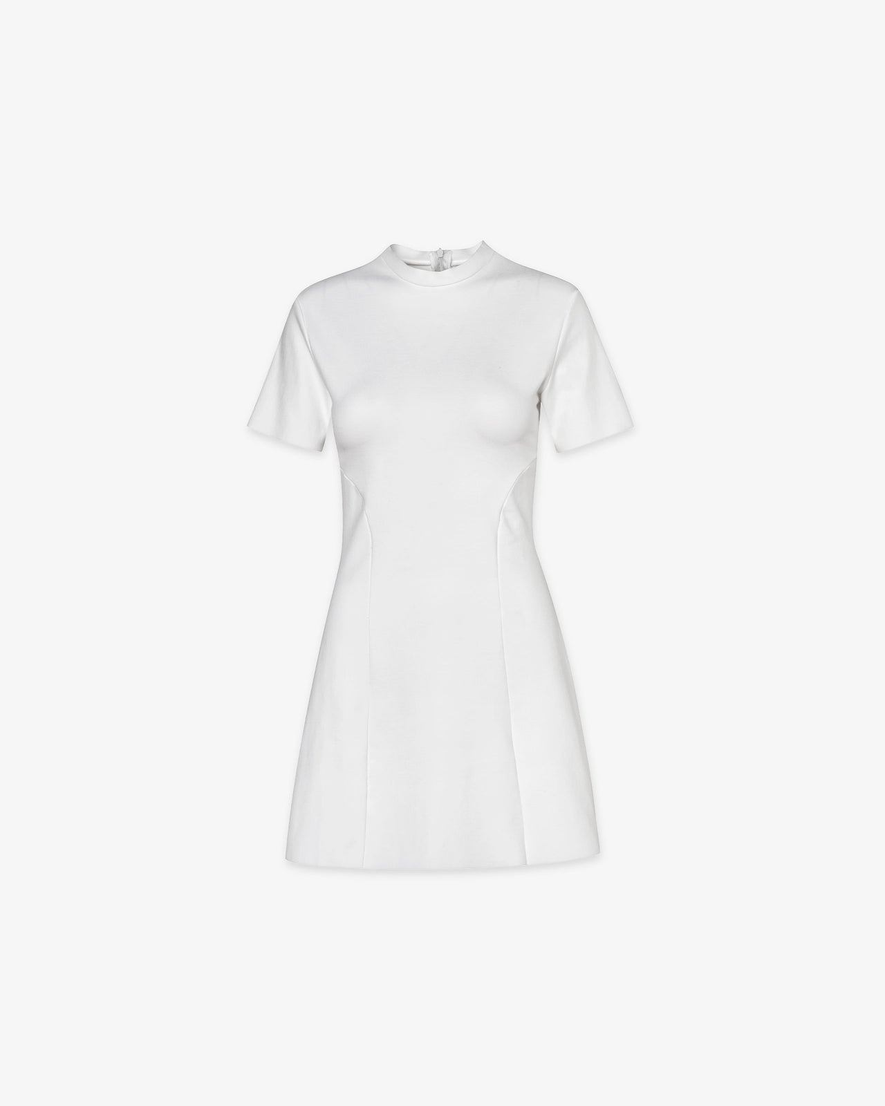 Structured Mini Dress in White