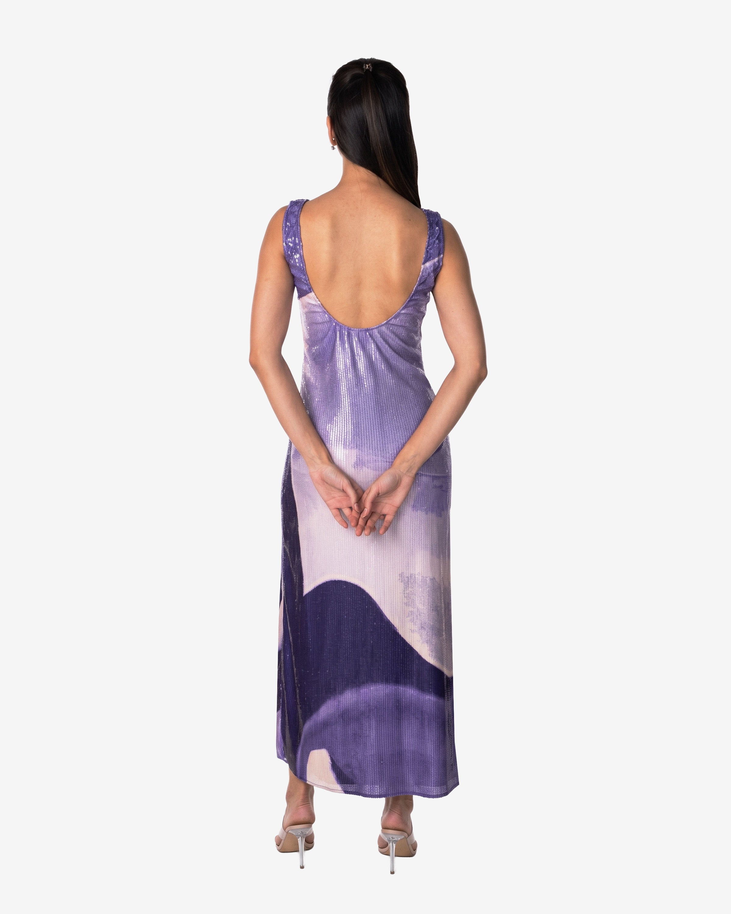 Violet Column Dress